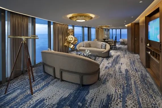 Stue i en celebrity penthouse