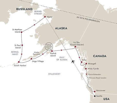 Alaska: bjørner, Aleutene og Inside Passage med MS Fridtjof Nansen