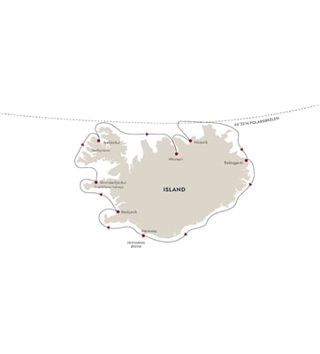 Island rundt fra Reykjavik med MS Fridtjof Nansen