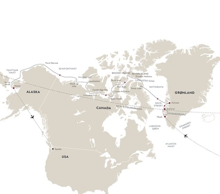 Nordvestpassasjen fra København til Seattle med MS Fridtjof Nansen