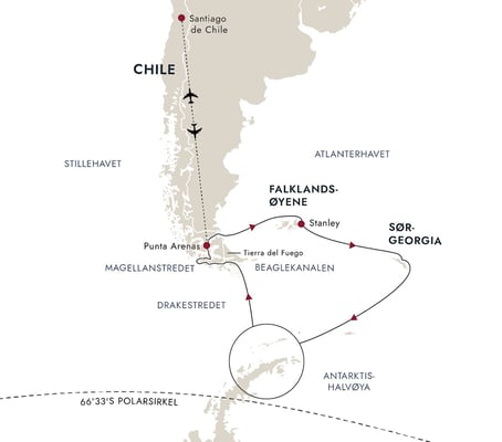 Falklandsøyene, Sør-Georgia og Antarktis med MS Fram