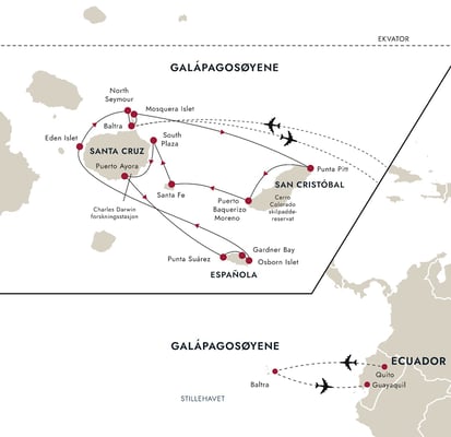 Galápagos: i Darwins fotspor med MS Santa Cruz II