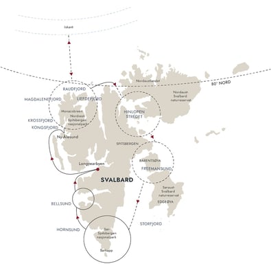 Spitsbergen rundt i isbjørnens rike med MS Spitsbergen
