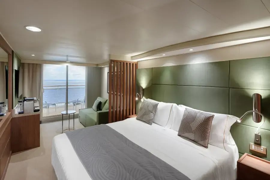 Balkonglugar om bord MSC Magnifica.