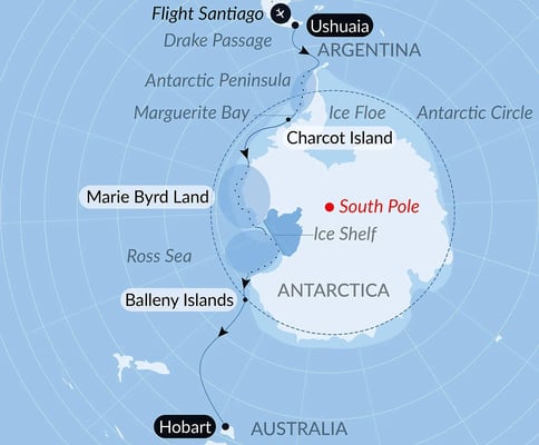 Fra Argentina til Australia via Antarktis med Le Commandant Charcot