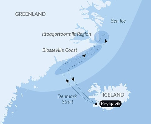 Nordøst-Grønlands uberørte havis med Le Commandant Charcot