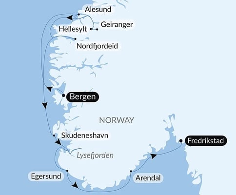 Gastronomi i de norske fjordene med Le Champlain