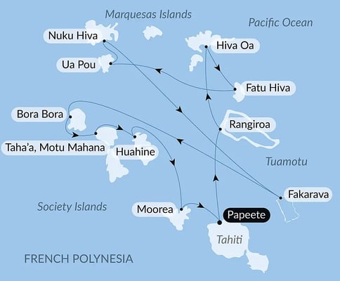 Marquesas, Tuamotu og Selskapsøyene med Le Paul Gauguin