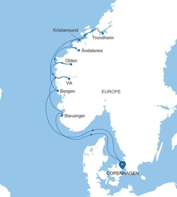 Norske fjorder: Bergen og Trondheim med Silver Dawn