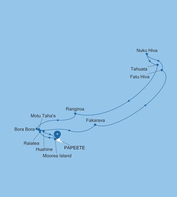 Fransk Polynesia: Marquesasøyene og Bora Bora med Silver Whisper