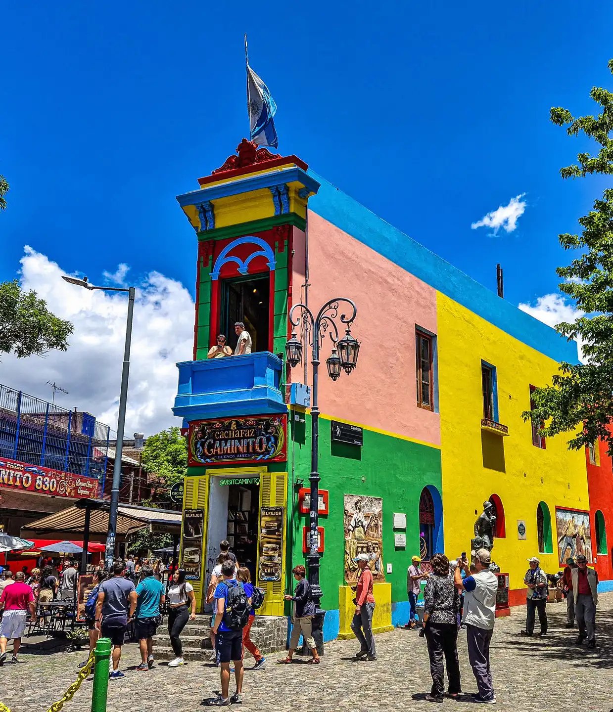 Fargerike huse i Buenos Aires