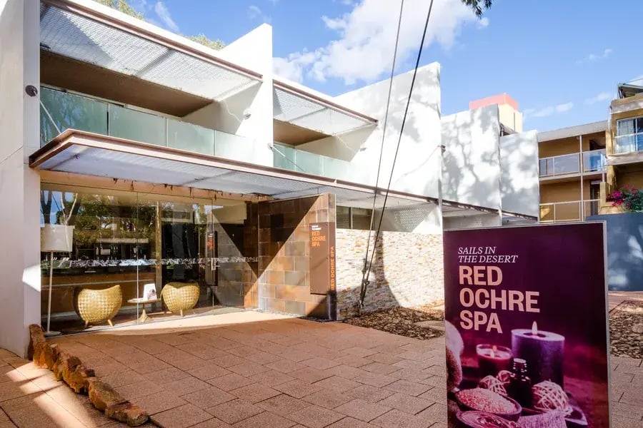 Inngangen til Red Ochre Spa.