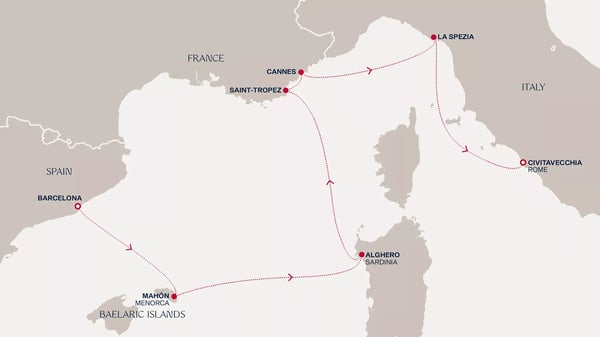 Rivieraen: Barcelona til Roma med Explora I