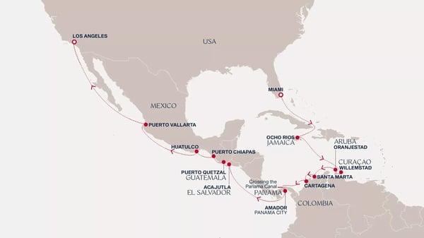 Panamakanalen: Miami til Los Angeles med Explora III