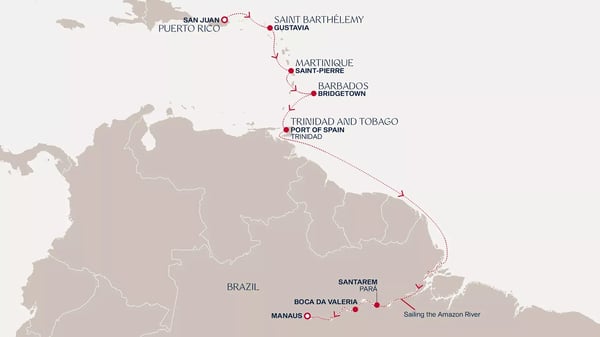 Karibia og Amazonas: San Juan til Manaus med Explora I