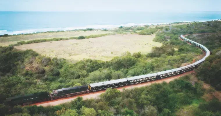 Rovos Rail langs kysten