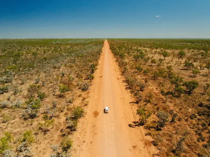 En vei rett ut i outback. øde og goldt landskap så langt øye kan se. En vei rett ut i outback. øde og goldt landskap så langt øye kan se.